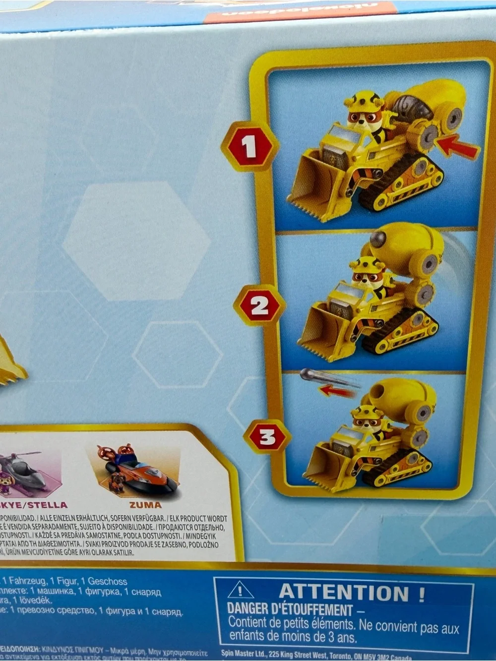Paw Patrol Rubble's Deluxe Cement Mixer & Front loader. Hard to find. New